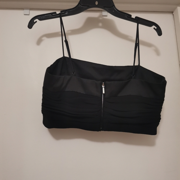 Cinq à Sept Elisabeth Rhinestone Crop Top, Size:M.New Without Tag - Picture 6 of 8